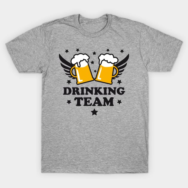 10 Drinking Team Cool Beer Wings Prost Cheers Party T-Shirt by Margarita7